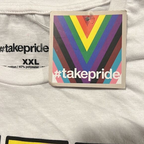 PRIDE Adult Queer Short Sleeve T-Shirt - White - Picture 5 of 5